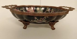 CENTRO DE MESA PORCELANA SATSUMA DE HONG KONG