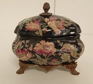CENTRO DE MESA PORCELANA SATSUMA DE HONG KONG