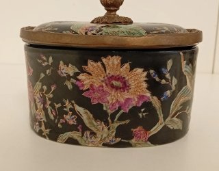 CENTRO DE MESA PORCELANA SATSUMA DE HONG KONG