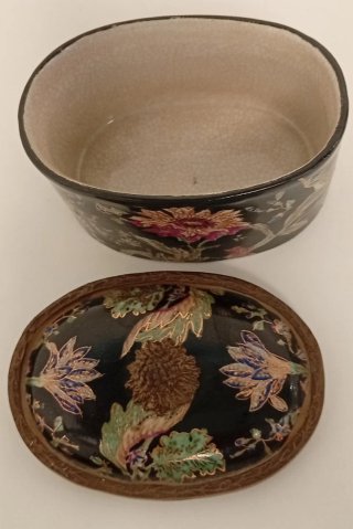 CENTRO DE MESA PORCELANA SATSUMA DE HONG KONG