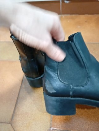 Botines negros talla 37