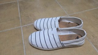 Alpargatas Quiksilver Rayas Blancas y Negras