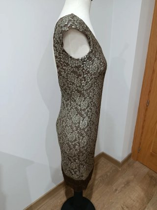 Vestido corto con flecos