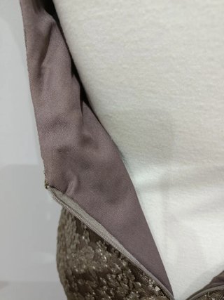 Vestido corto con flecos