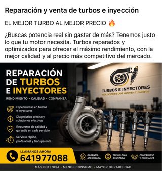 Reparación y venta de turbos e inyección