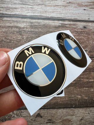 5 EMBLEMAS GEL BMW LOGO CARENADO DEPOSITO MOTO 3D