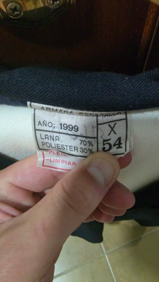 Traje completo azul marino marinero armada español