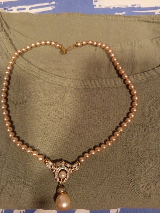 Collar Perlas Chapado Oro