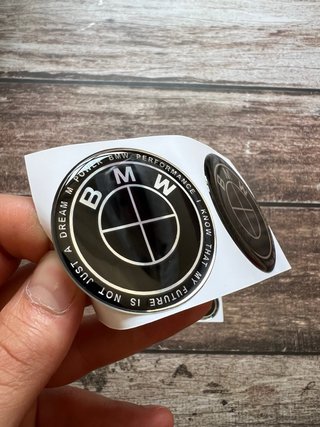 5 EMBLEMAS BMW LOGO NEGRO CARENADO DEPOSITO MOTO