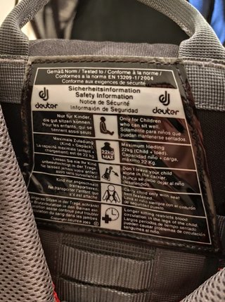 Alquiler mochila Portabebés Senderismo Deuter