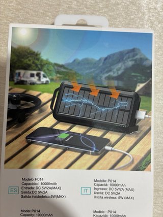 Power Bank Solar APOKIN 10000 mAh