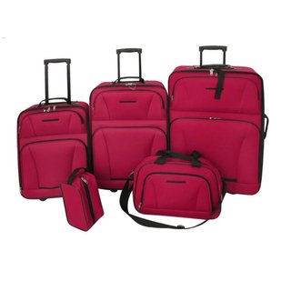 Set 5 pezzi da Viaggio Trolley e Borse con Manici