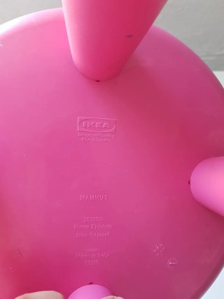 Banqueta taburete infantil rosa