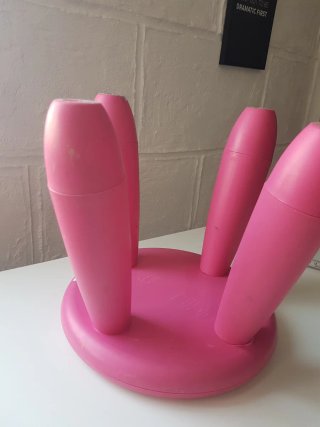 Banqueta taburete infantil rosa
