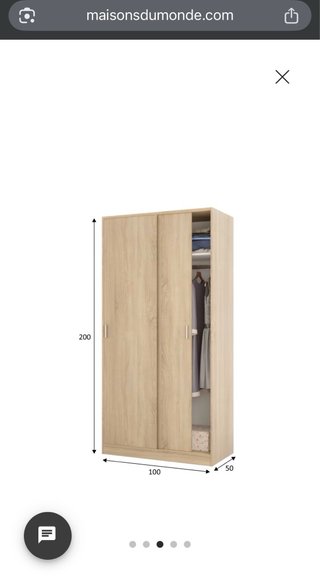 Armario roble Maisons du monde