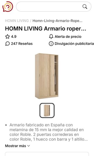 Armario roble Maisons du monde