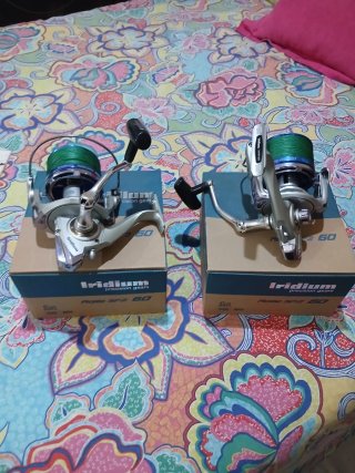 Carrete de pesca Iridium+ 2 cañas daiwa proteus hi