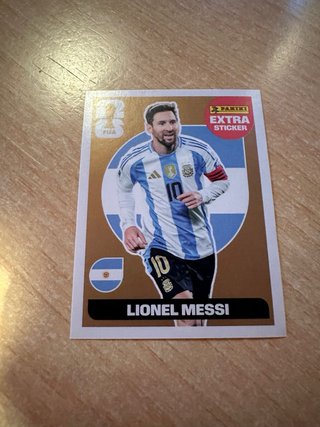 Cromo Messi Extra Sticker Bronce Mundial
