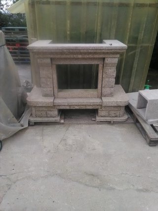 Revestimiento chimenea piedra de Porriño natural