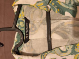 Camisa Zara floral lino