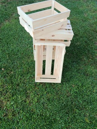 Cajas de madera  Lote de 3 unidades