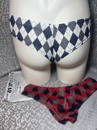 Calzoncillo Argyle Negro y Rojo