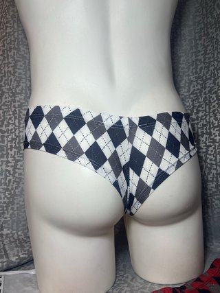 Calzoncillo Argyle Negro y Rojo
