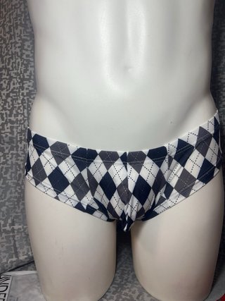Calzoncillo Argyle Negro y Rojo