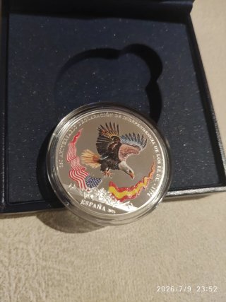 Moneda 10 euros Águila Calva. 115 euros.