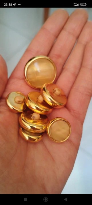 7 bottoni gioiello vintage madreperlati