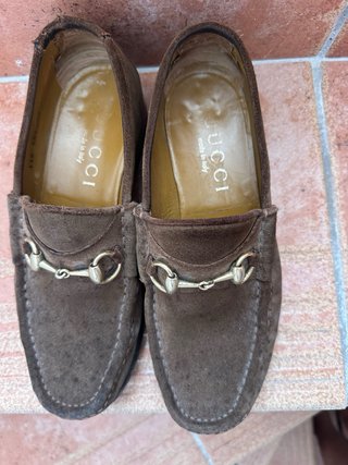 Zapatos de ante marrones