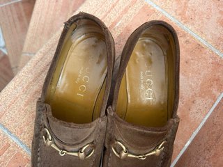 Zapatos de ante marrones