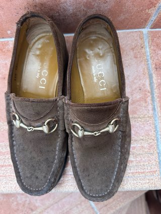 Zapatos de ante marrones