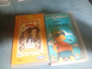 Película VHS Hook y Los Simpson