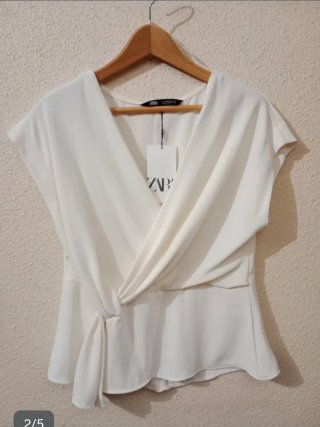 Blusa Zara Cruzada