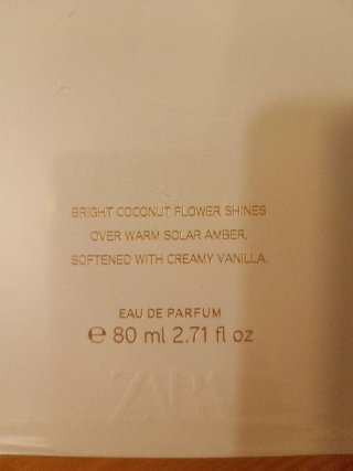 Perfume " SECRET HIDEAWAY" ZARA 80 ML.