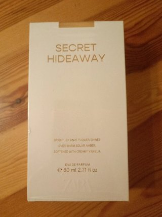Perfume " SECRET HIDEAWAY" ZARA 80 ML.