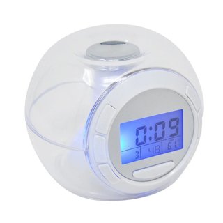 Orologio Digitale con Luce LED Suoni Naturali Data Timer