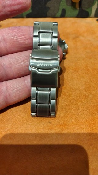Orologio avion Cronografo Blu militare