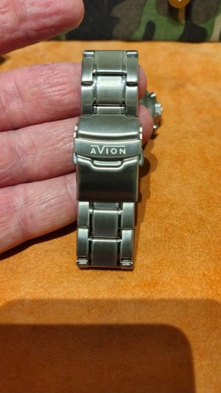 Orologio avion Cronografo Blu militare