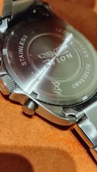 Orologio avion Cronografo Blu militare