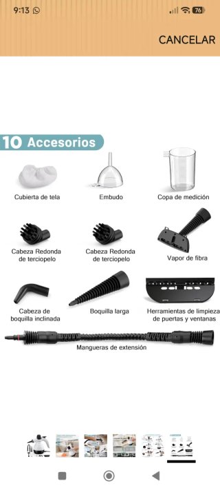 Limpiador Vapor Mano Silvercrest Accesorios