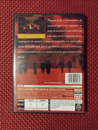 DVD Vampiros de John Carpenter (Español)
