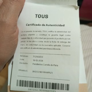 Pendientes Tous Camille Plata