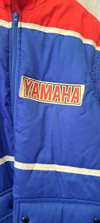 Chaqueta Yamaha Vintage Talla L Azul/Rojo