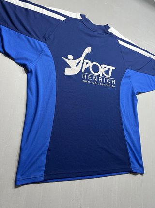 Camiseta Adidas Hombre Azul y Blanca