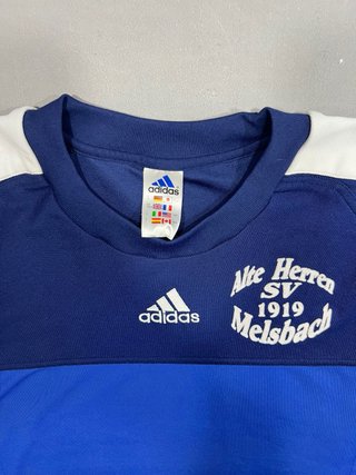 Camiseta Adidas Hombre Azul y Blanca