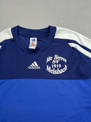 Camiseta Adidas Hombre Azul y Blanca