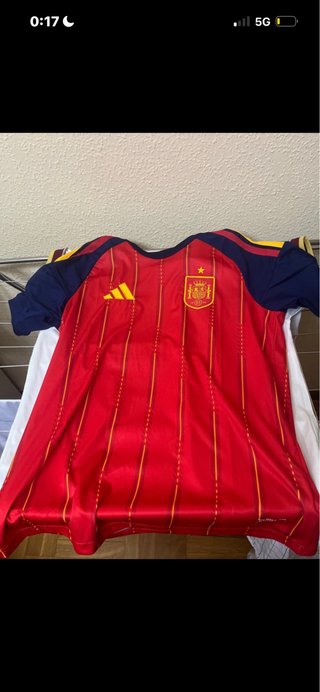 Camiseta Adidas España Roja y Azul