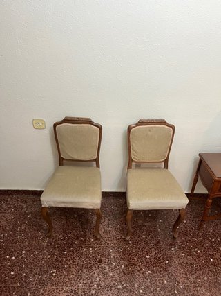 Juego de 2 sillas tapizadas